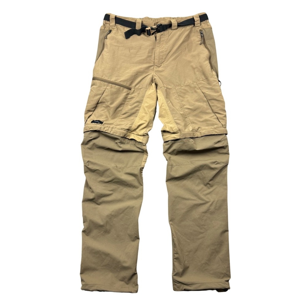 Forclaz Decathlon MT500 Convertible Pant Men 34x34 (31x31) Brown Hike Cargo Gorp